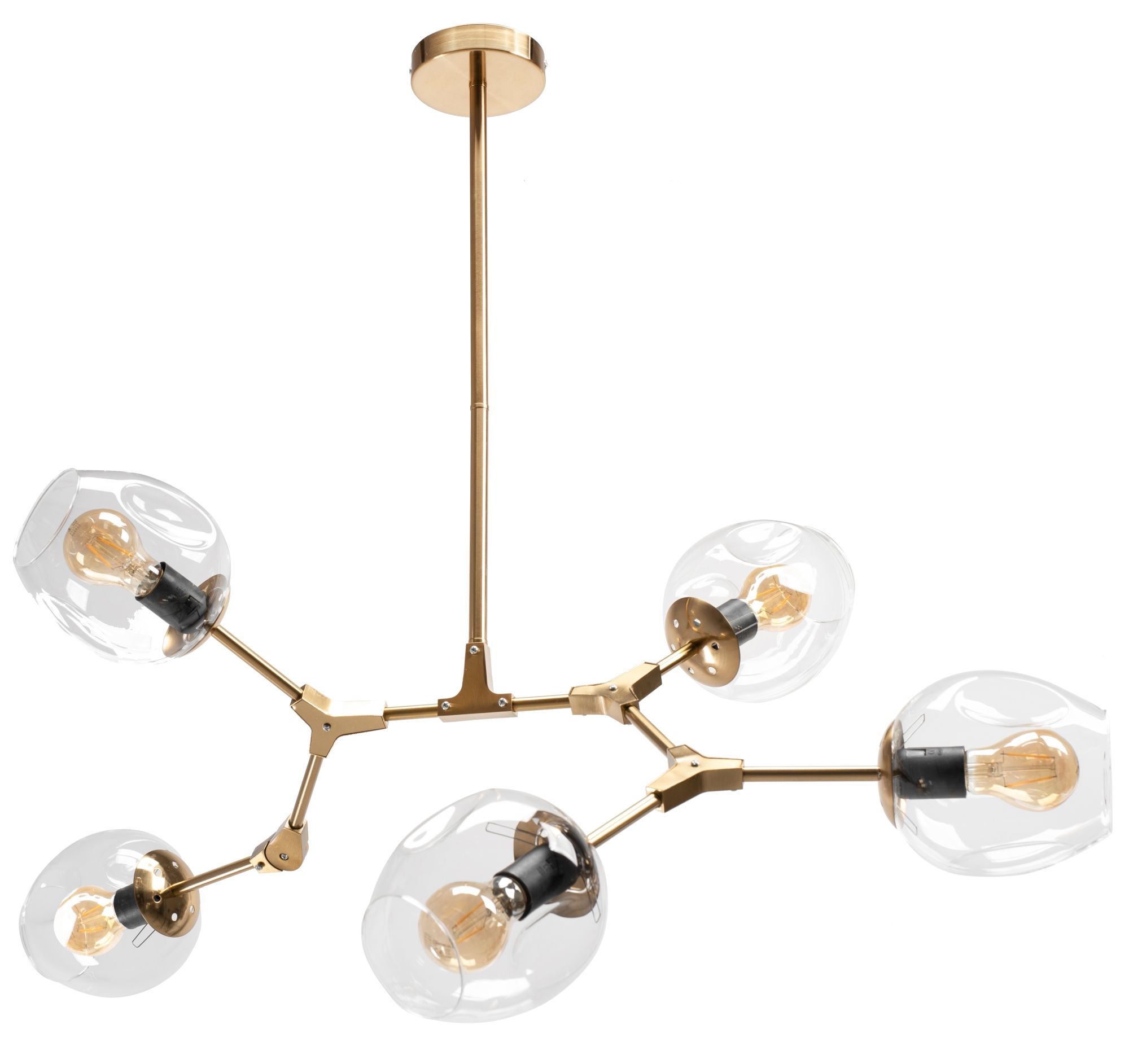 TOOLIGHT hängande taklampa APP506-5C Guld 105x105x50cm