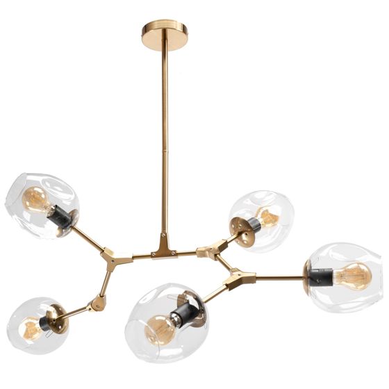 TOOLIGHT hängande taklampa APP506-5C Guld 105x105x50cm