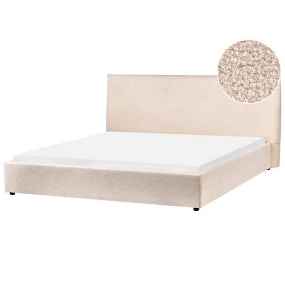 Vattensäng Bouclé LAVAUR 180 x 200 cm Beige