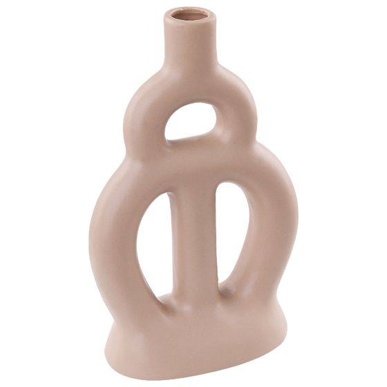 Blomvas KOZANI 28 cm Keramik Beige
