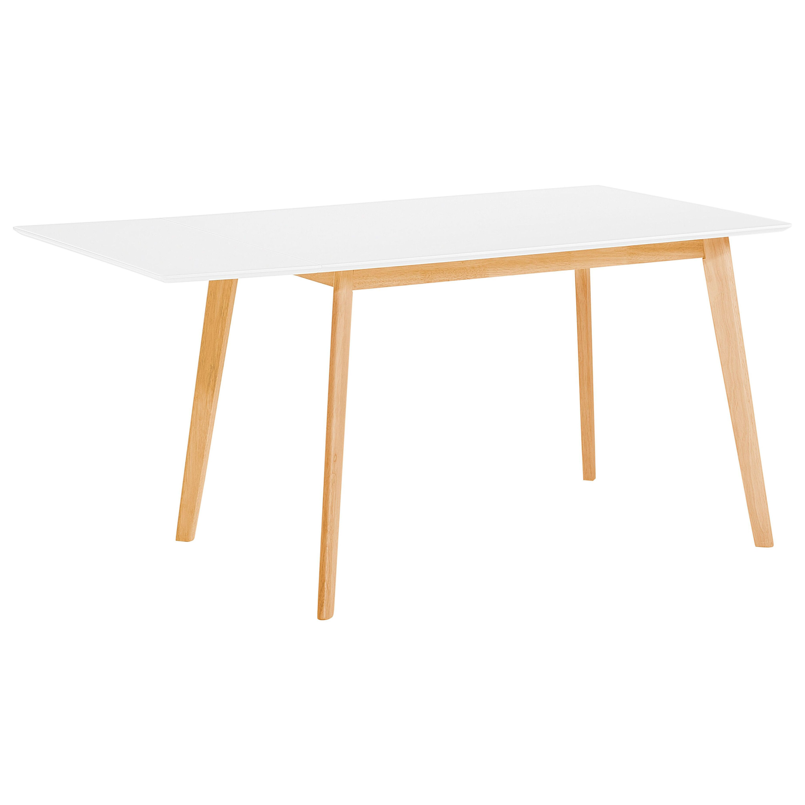 Förlängningsbart matbord MEDIO Vit 120/155 cm 80 cm
