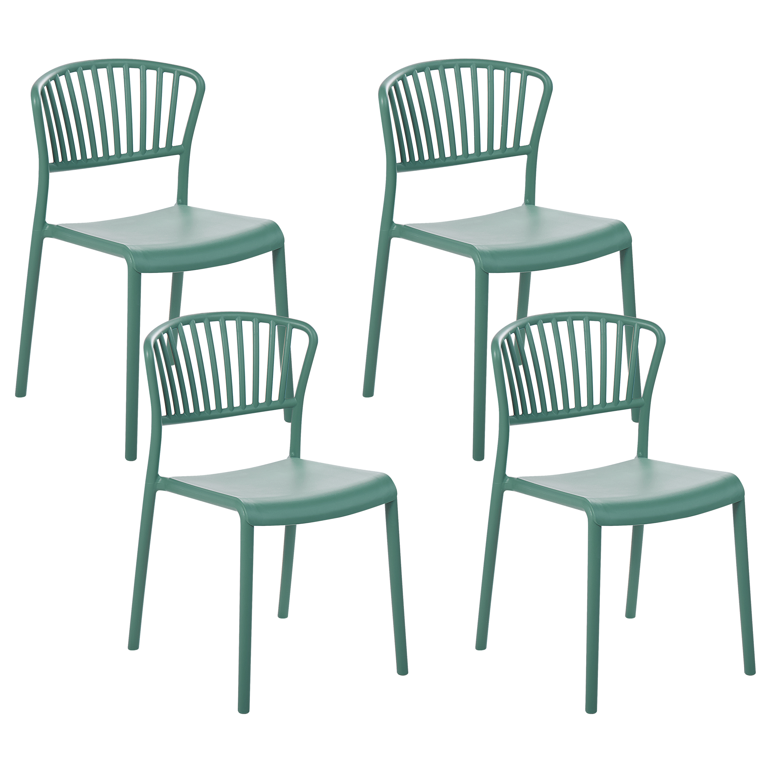 Set med 4 trädgårdsstolar GELA Mintgrön