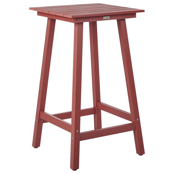 Trädgårdsbarbord ADIRONDACK 60 cm 59 cm Syntetiskt material Röd