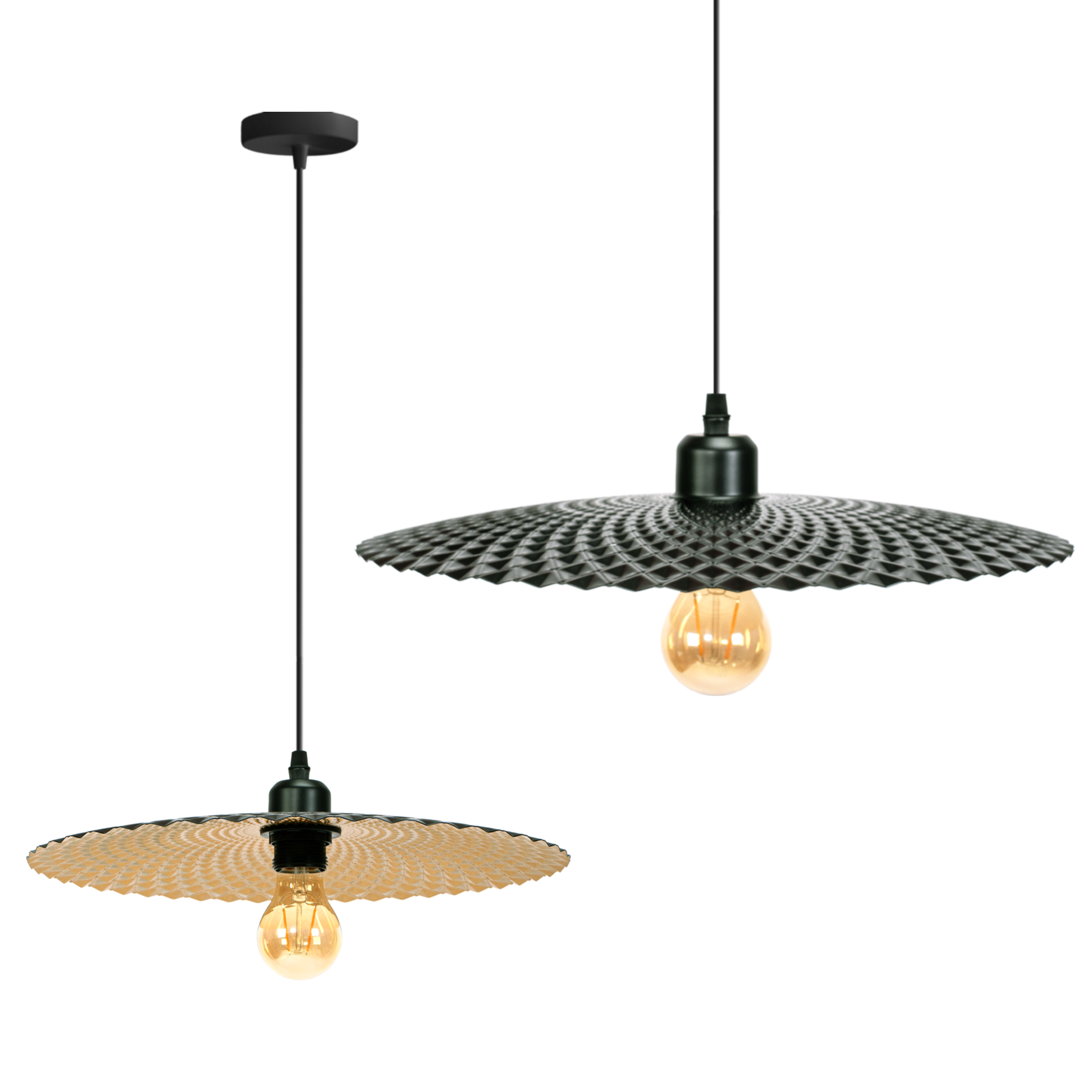 TOOLIGHT hängande taklampa APP1290-1CP Borstat guld 20x20x25cm