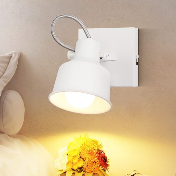 NETTLIFE Takspotlight, 1 låga, vintage - vägglampa, E14, hög kvalitet, retrostil, justerbar 350°, MAX 40W