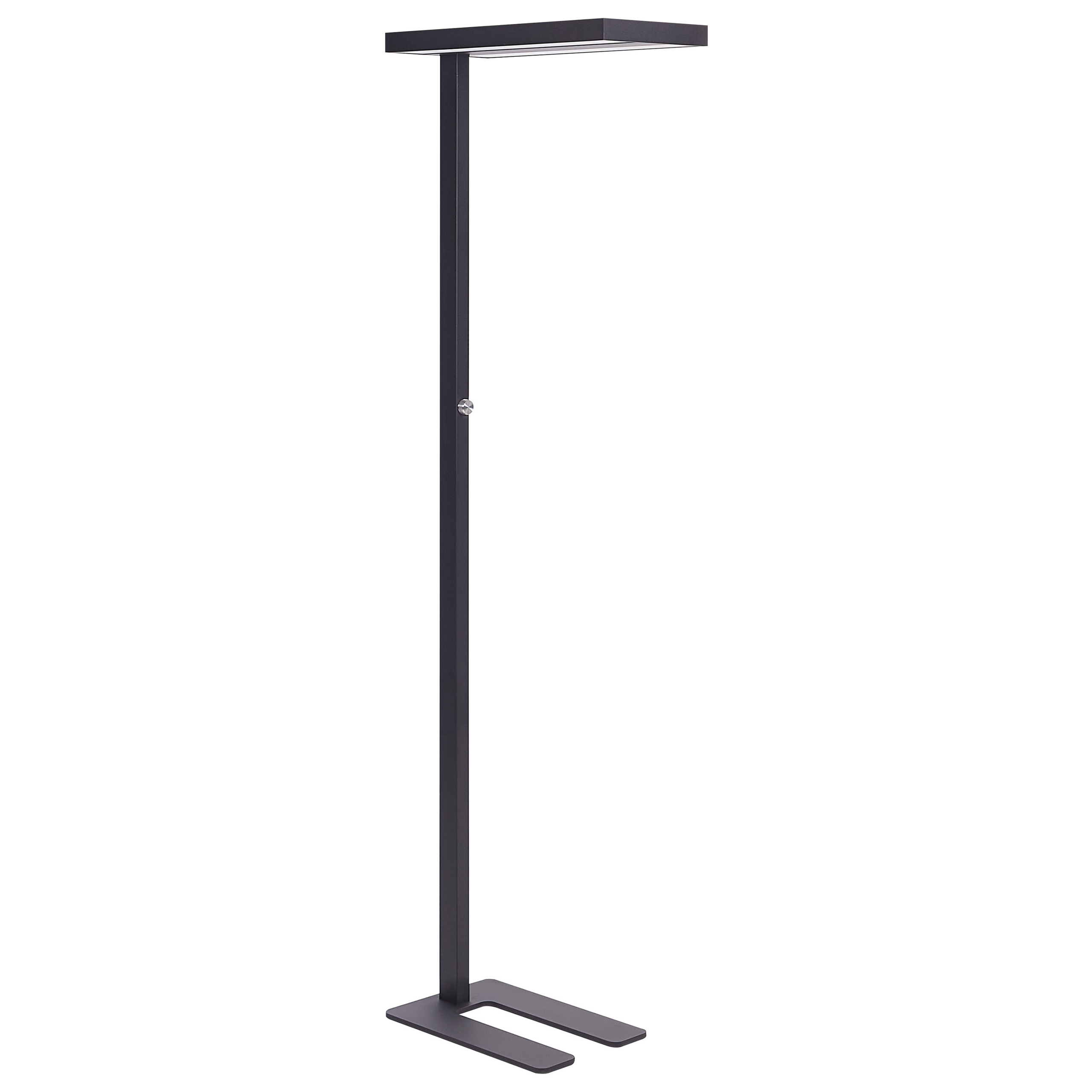 LED-golvlampa TAURUS med dimmer Metall Svart