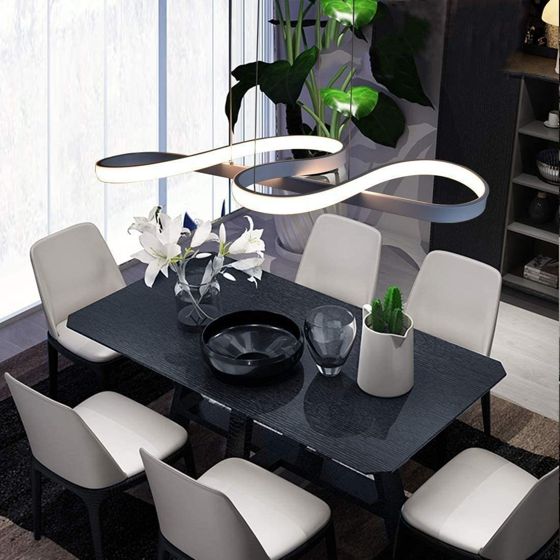 NETTLIFE LED - pendellampa Vit, 47W, diameter, 75cm, aluminium, dimbar, vardagsrum Vit, sovrum, matsal, modern