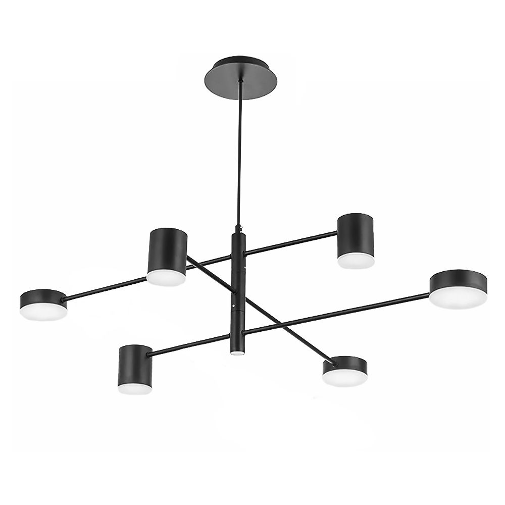 TOOLIGHT hängande taklampa APP597-6C Svart 76x76x80cm