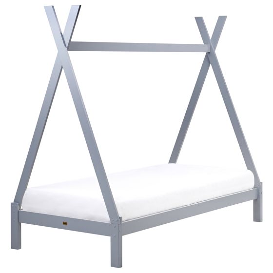Barnsäng Tipi Furu DEVAY 90 x 200 cm Grå