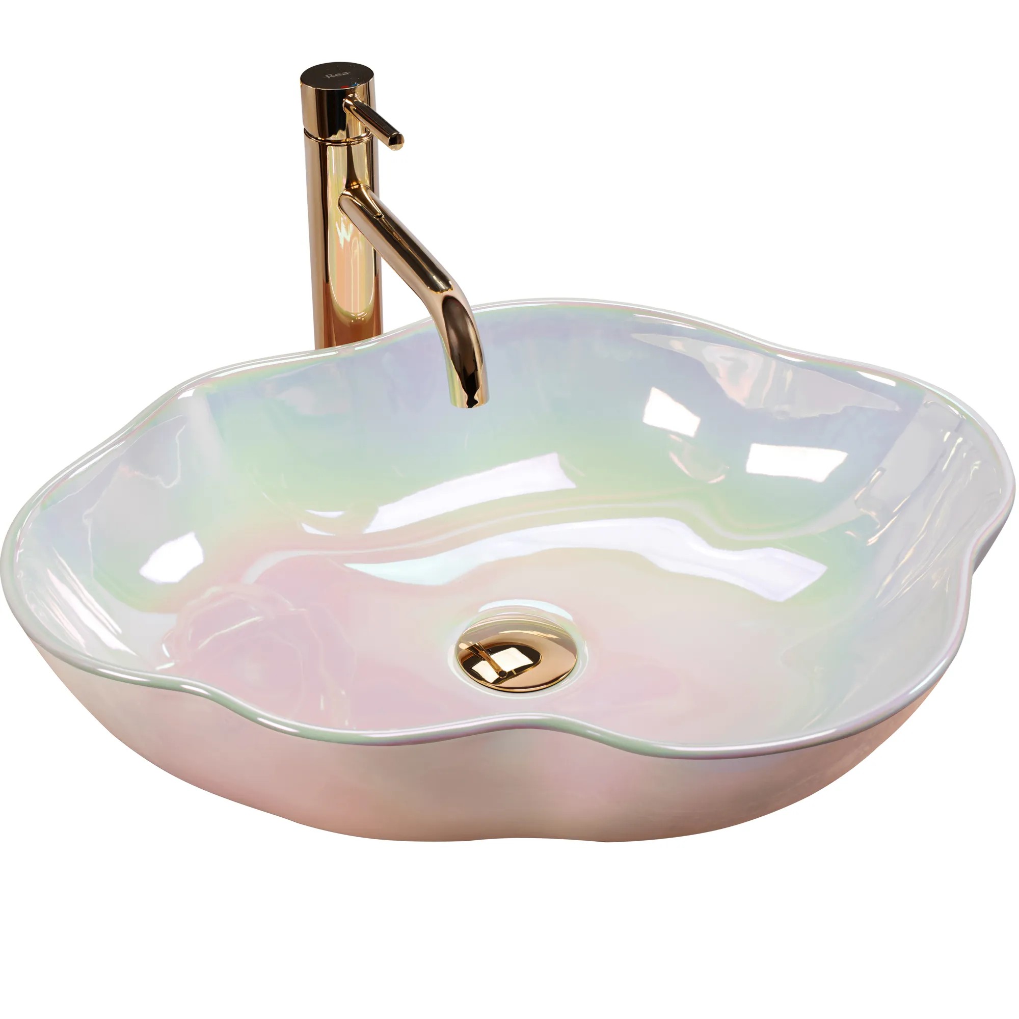REA Bänkskål PEARL AKOYA Ljusrosa, 50,5x38x13,5cm