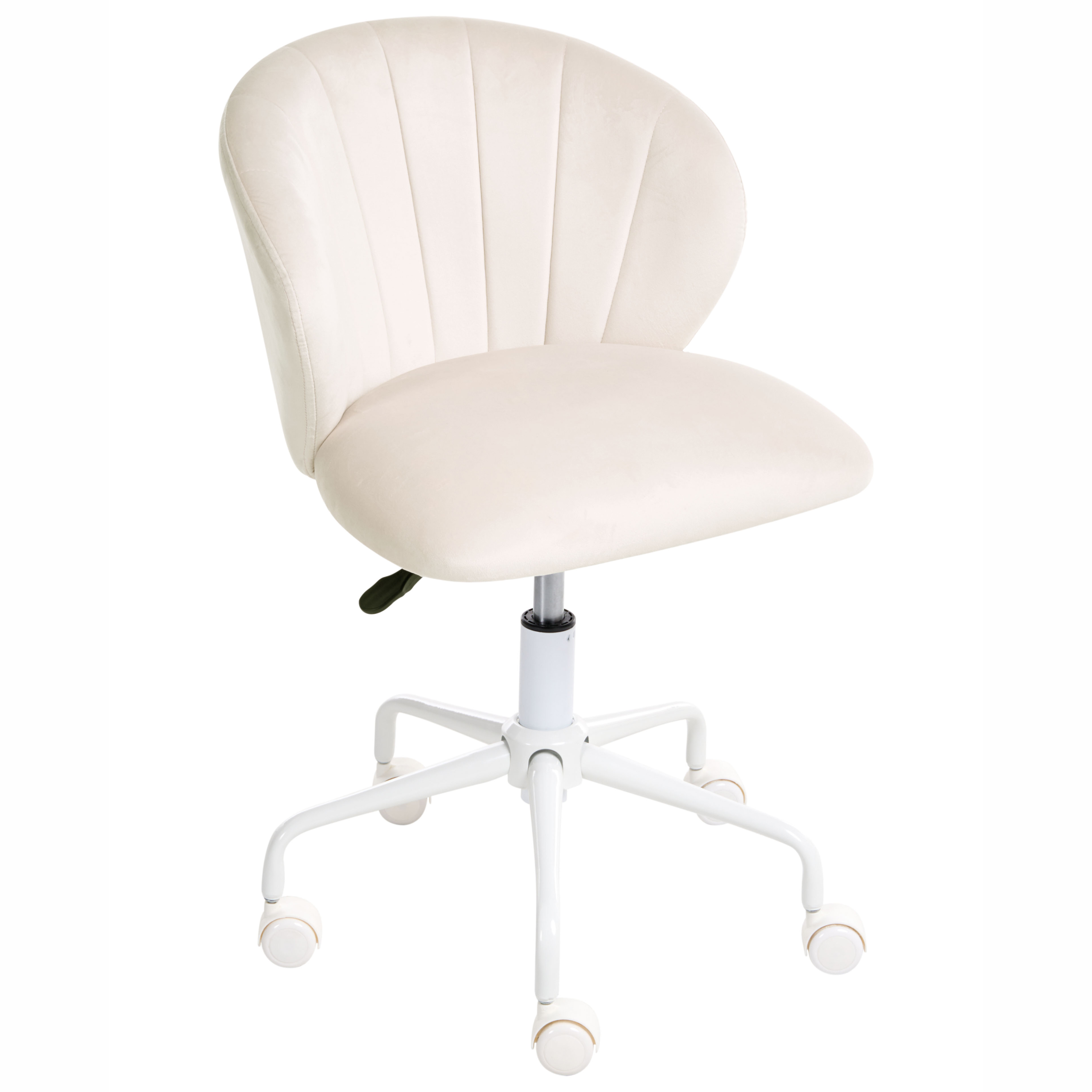 Skrivbordsstol CHEERFUL Sammet Off-White