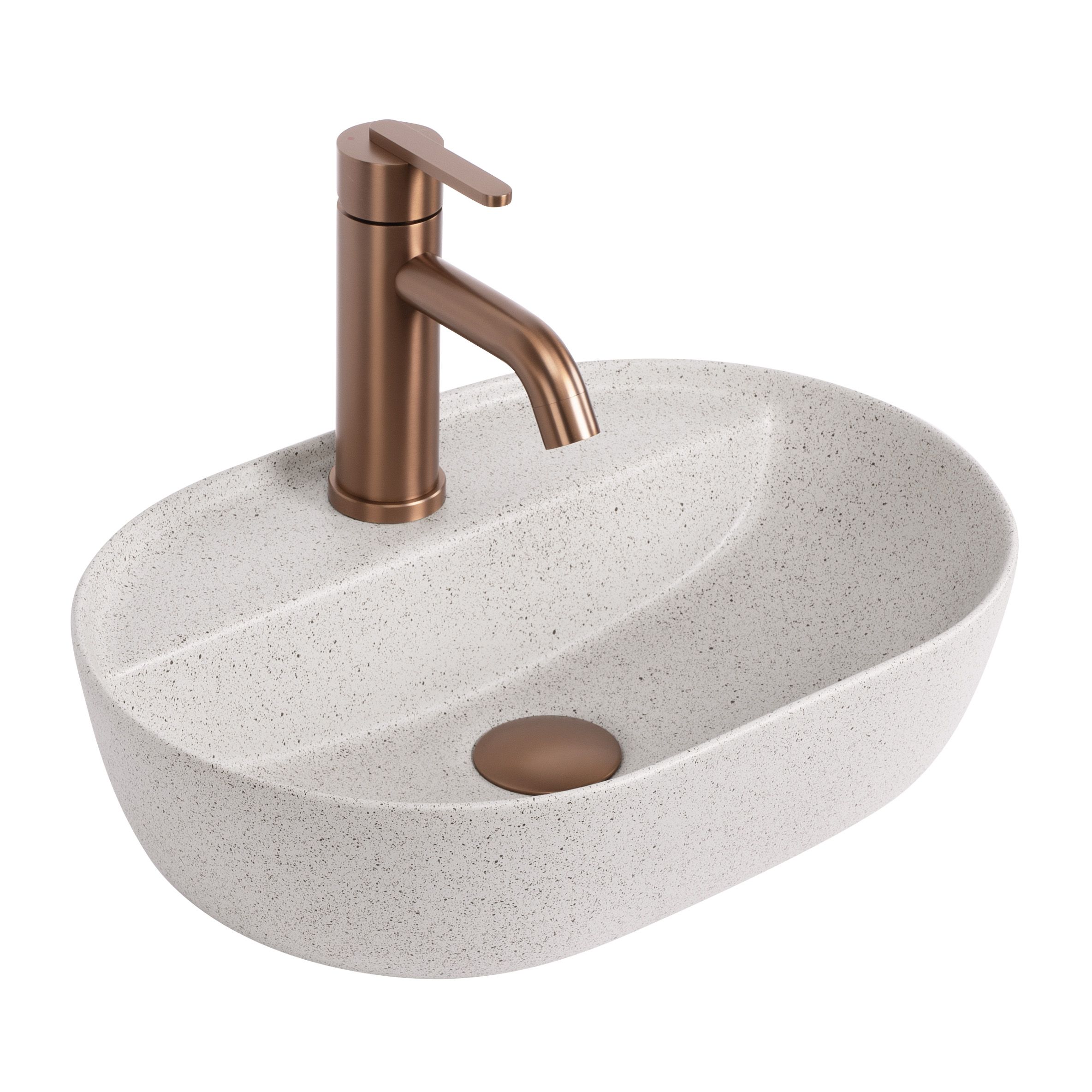 REA Bänkskål Aura 42 Sandy Beige, 42x30x12cm