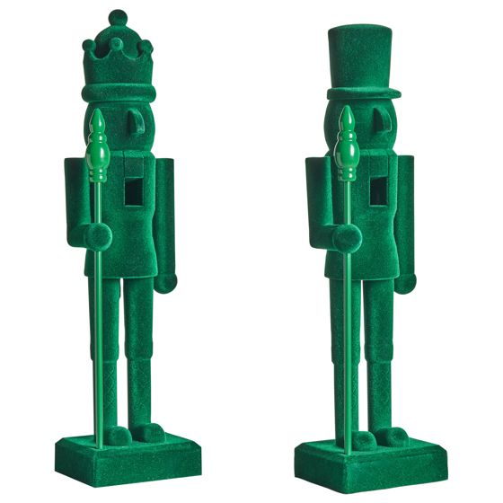 Set med 2 figuriner FLATEY 40 cm Nötknäckare Grön