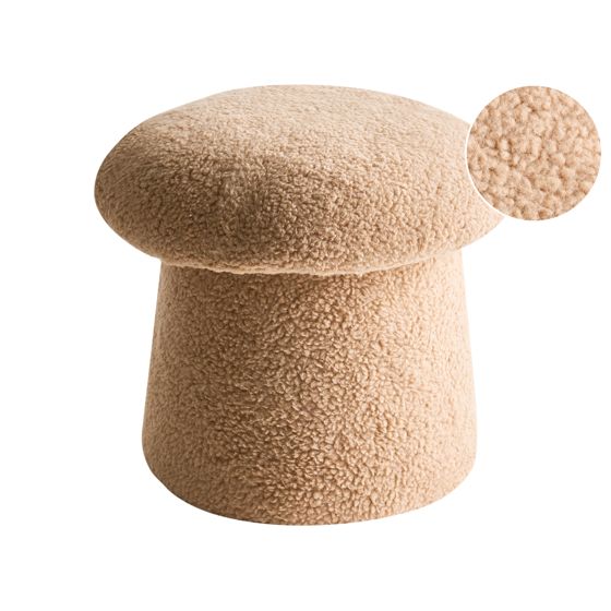 Sittpuff EUFAULA Bouclé Beige