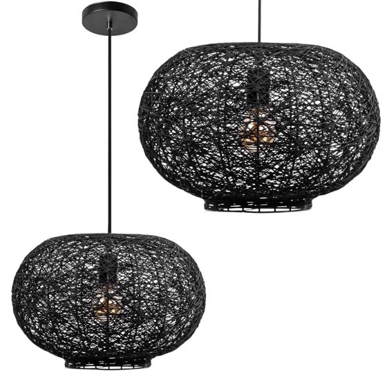 TOOLIGHT hängande taklampa APP1321-1CP Svart 40x40x25cm