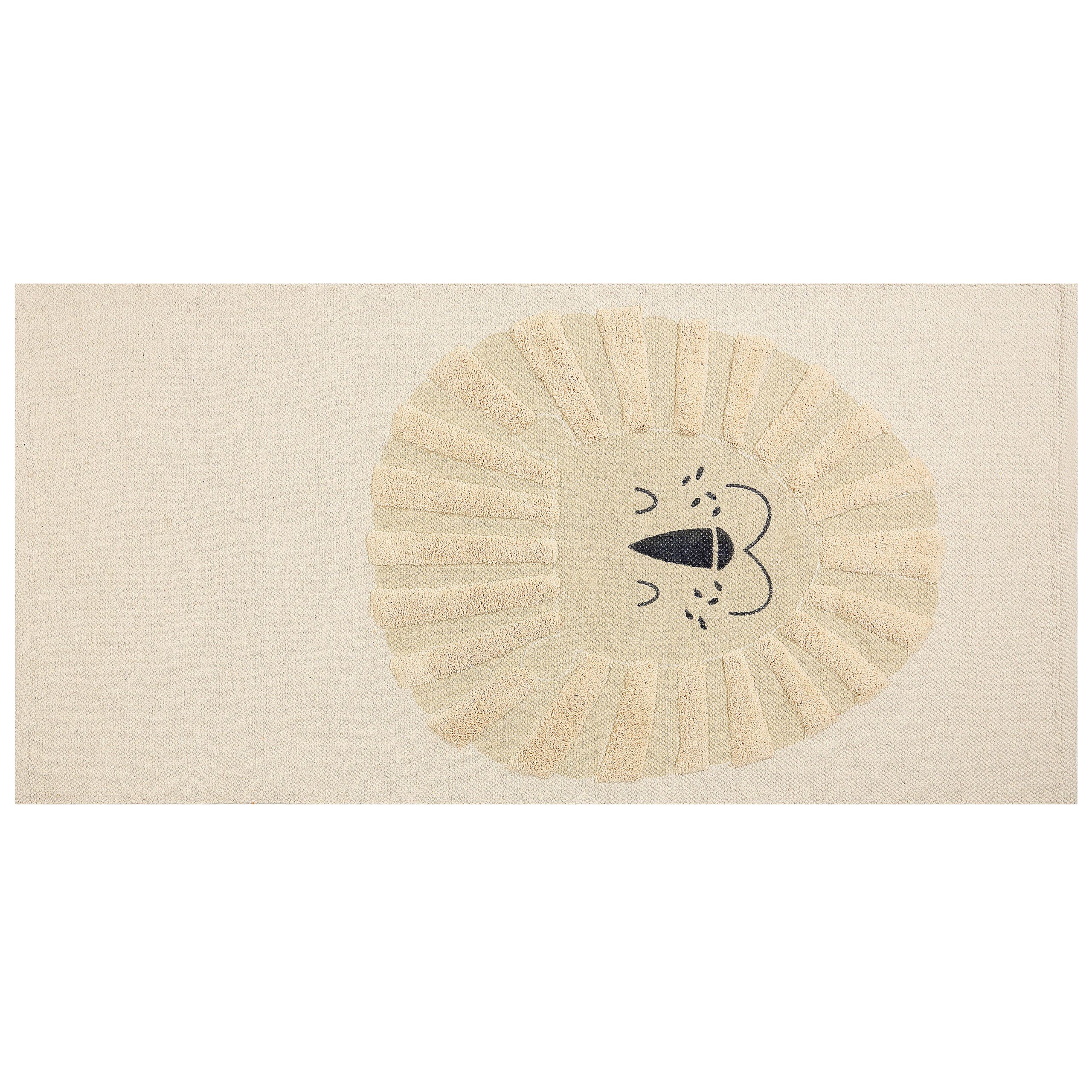 Barnmatta BALARI Beige 80 x 150 cm Bomull