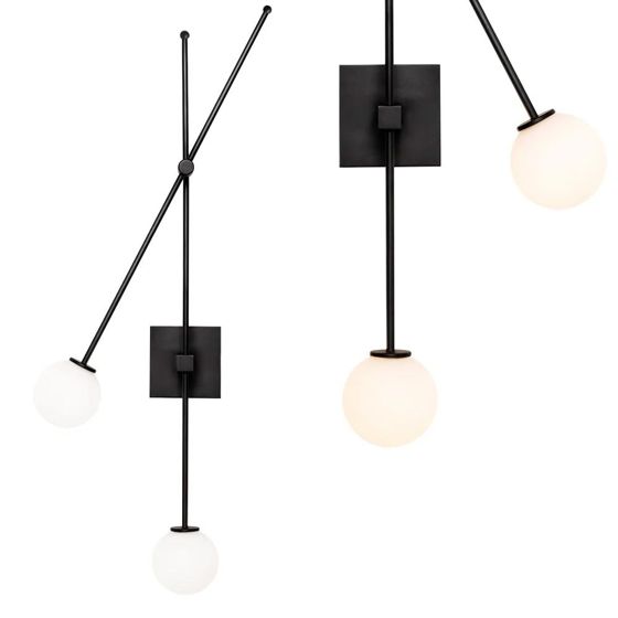 TOOLIGHT vägglampa APP1595-2W Svart 100x10x100cm
