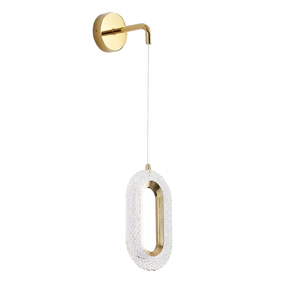 TOOLIGHT vägglampa G172-W LED Guld 19x10,5x25cm