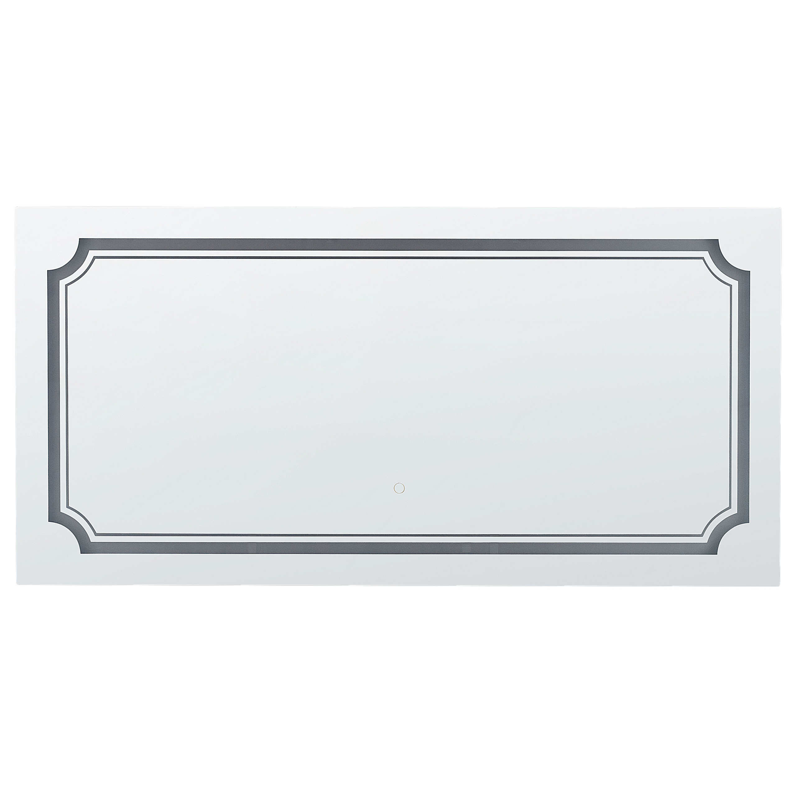 Badrumsspegel med LED ARROMACHNES 120 cm 60 cm Silver