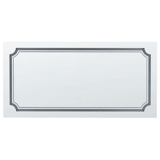 Badrumsspegel med LED ARROMACHNES 120 cm 60 cm Silver