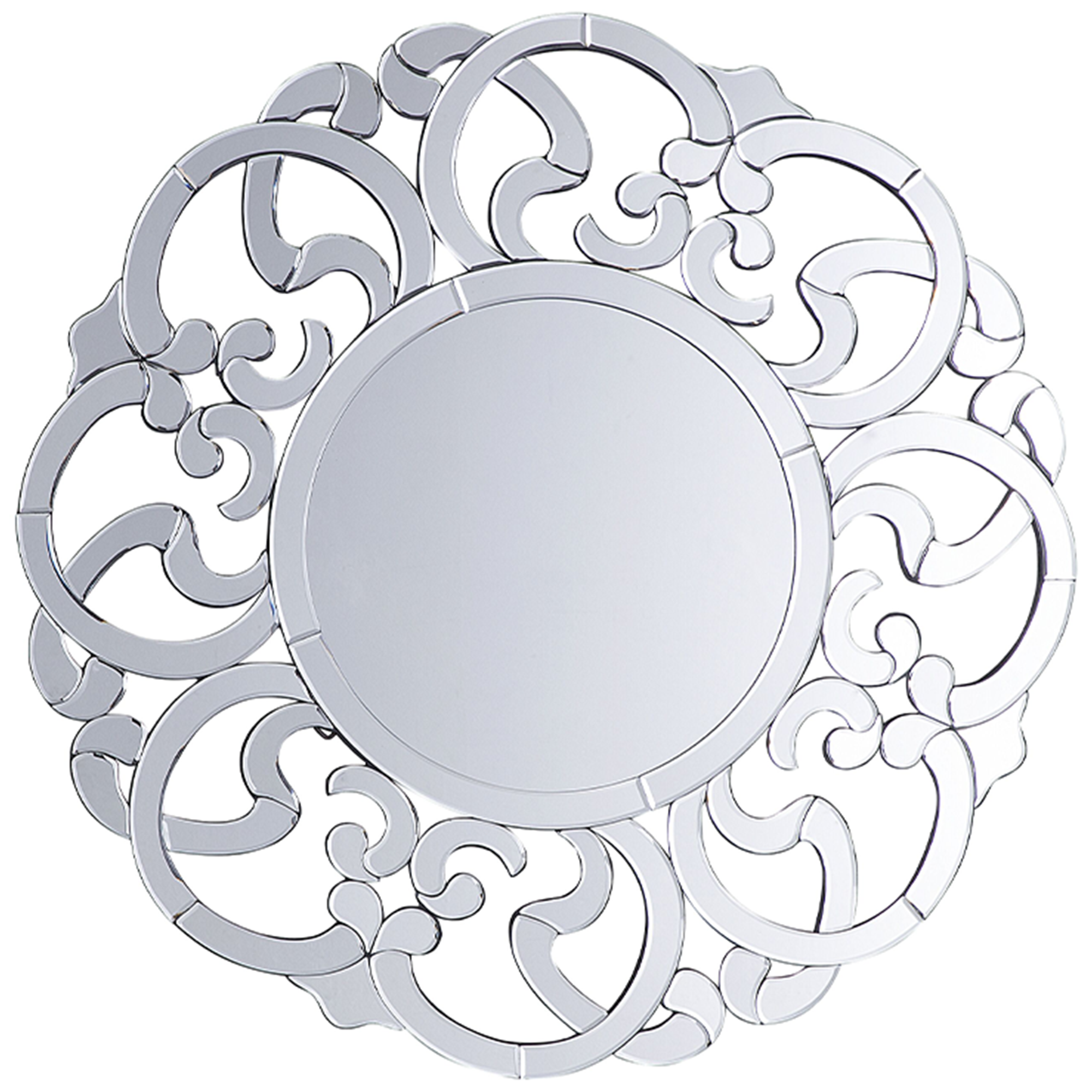Väggspegel MORNAIX 70 cm 70 cm Silver