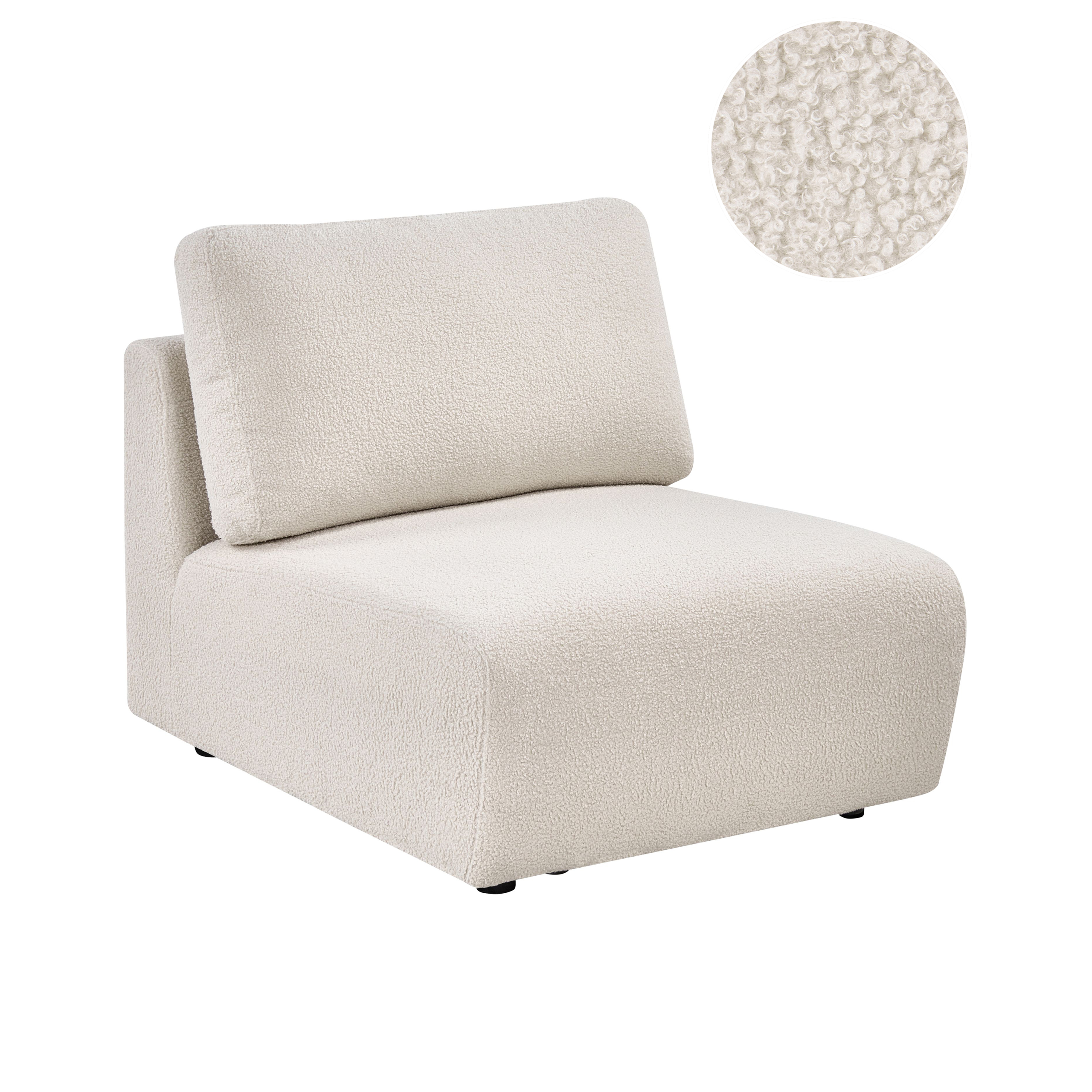 Sittmodul KIVVIK Bouclé Off-White