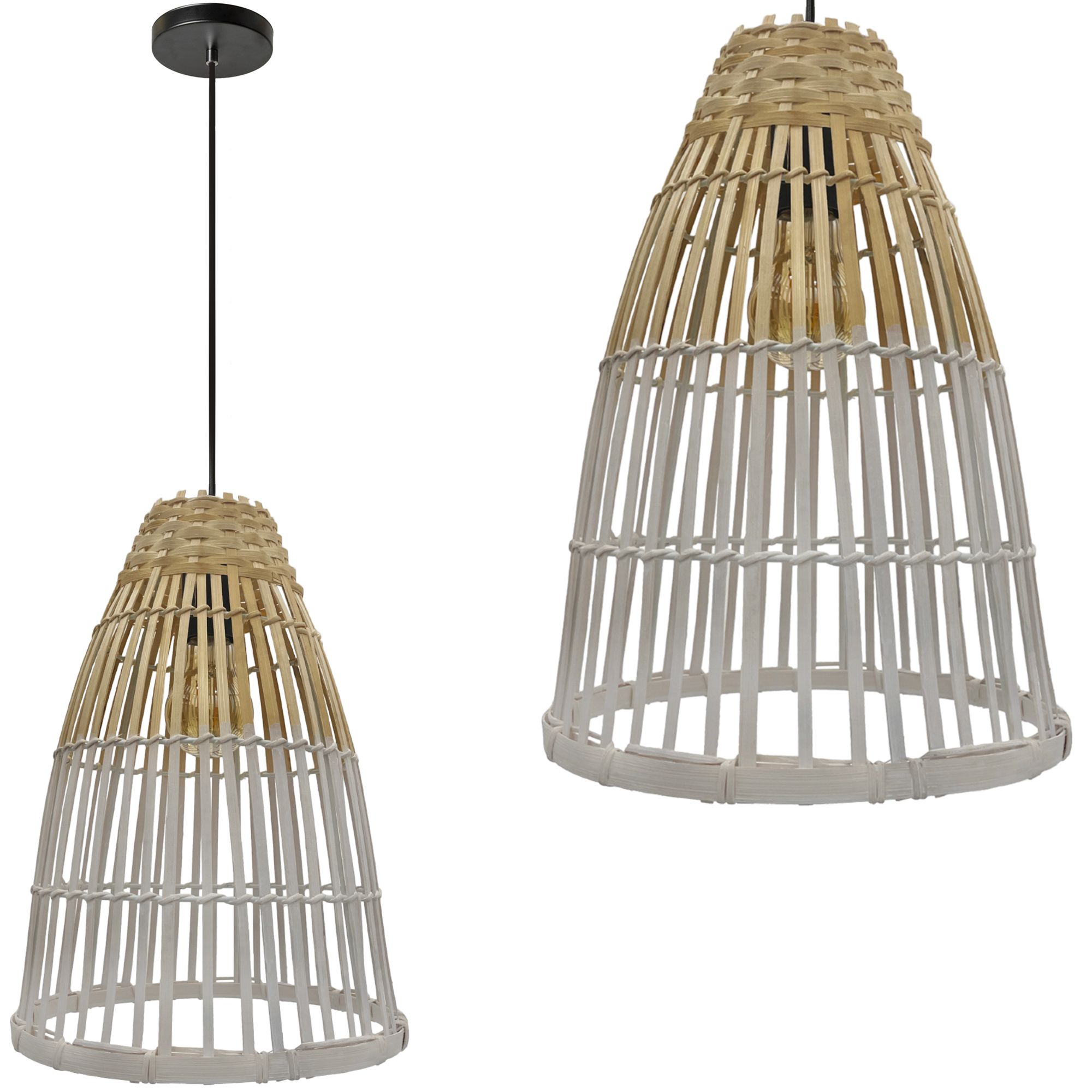 TOOLIGHT hängande taklampa APP1329-1CP Vit 34x25x34cm