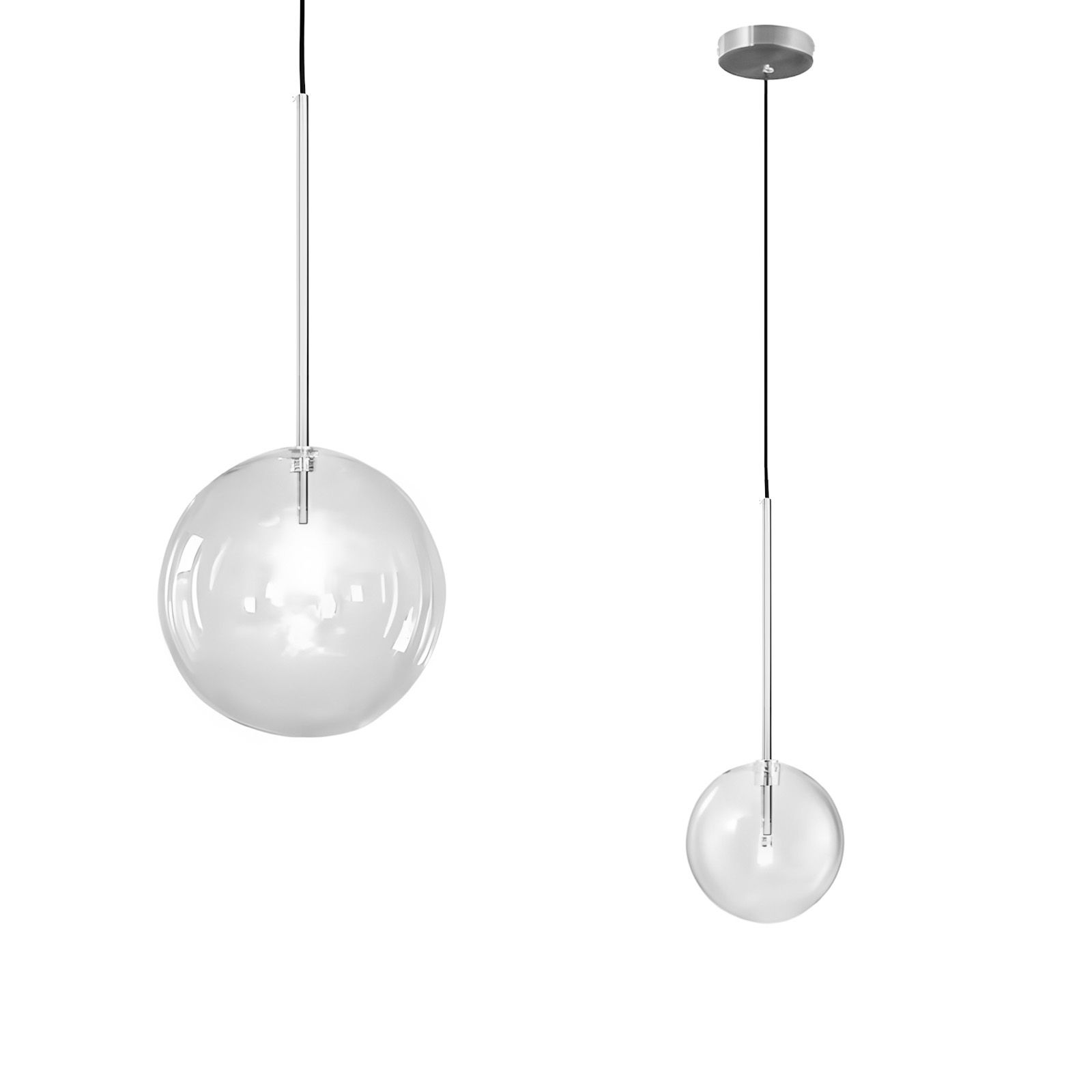 TOOLIGHT hängande taklampa APP1684-1CP 20CM Krom 16,5x20x16,5cm