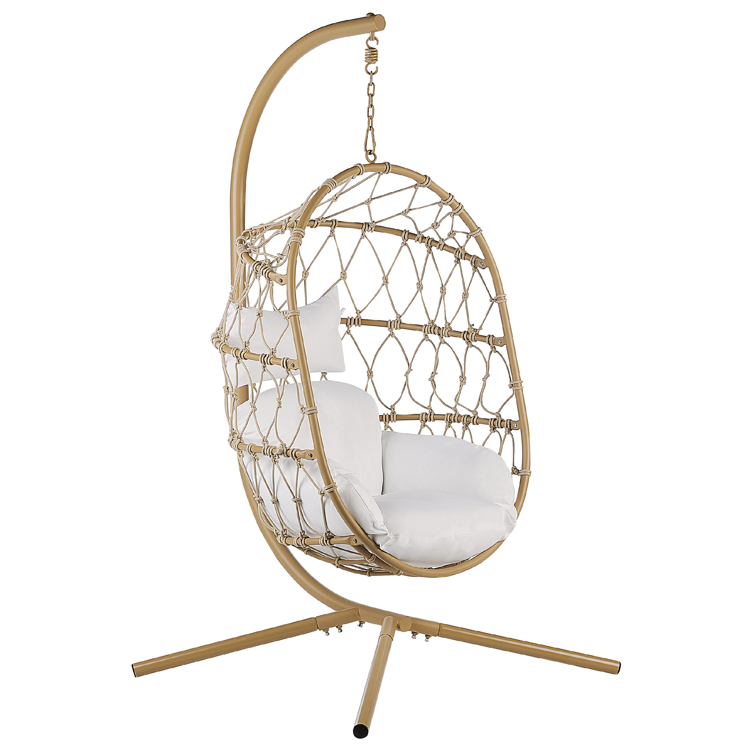 Hängstol med stativ ADRIA Metall Beige