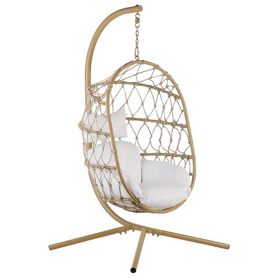 Hängstol med stativ ADRIA Metall Beige