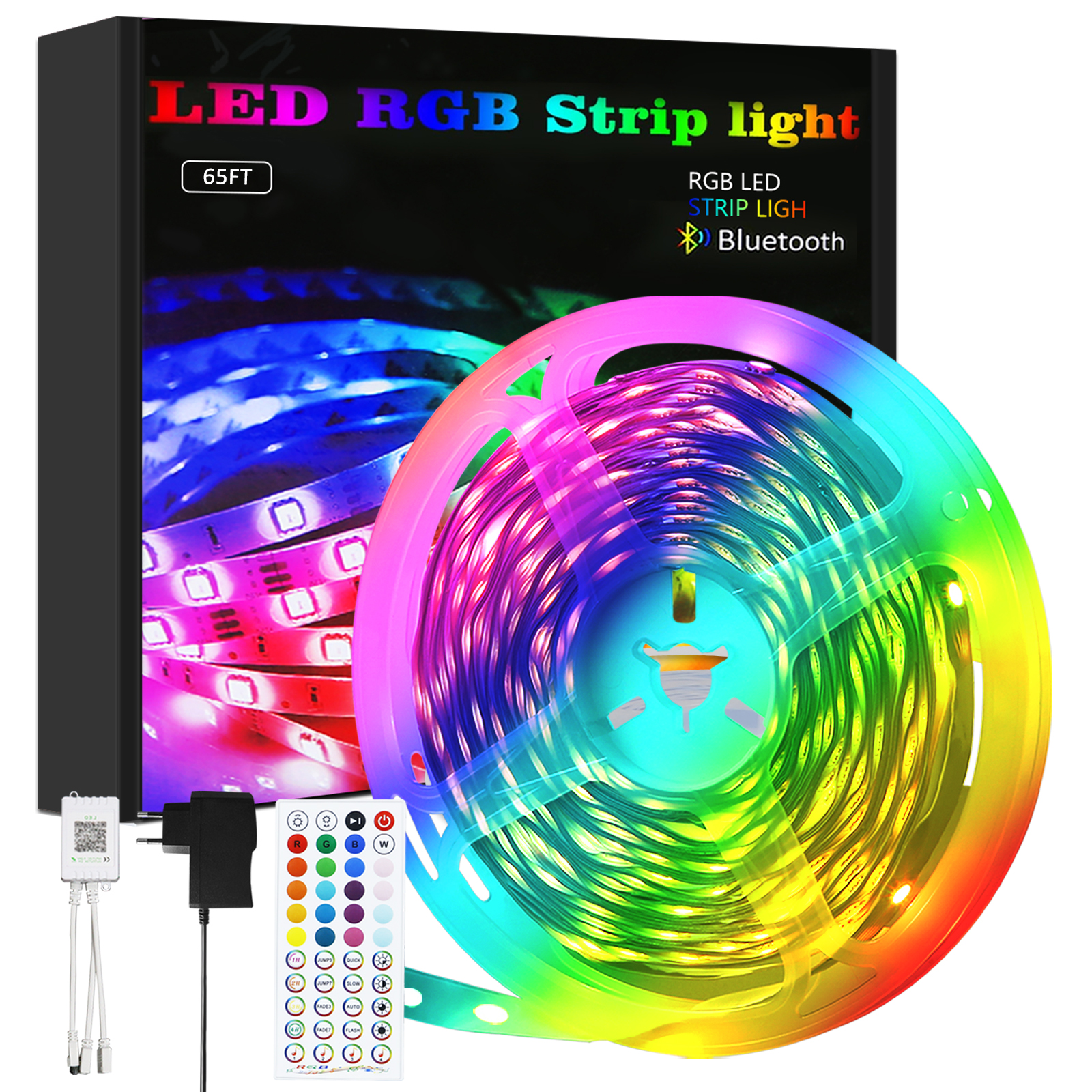 NETTLIFE 20m, flerfärgad, plast, LED-remsa