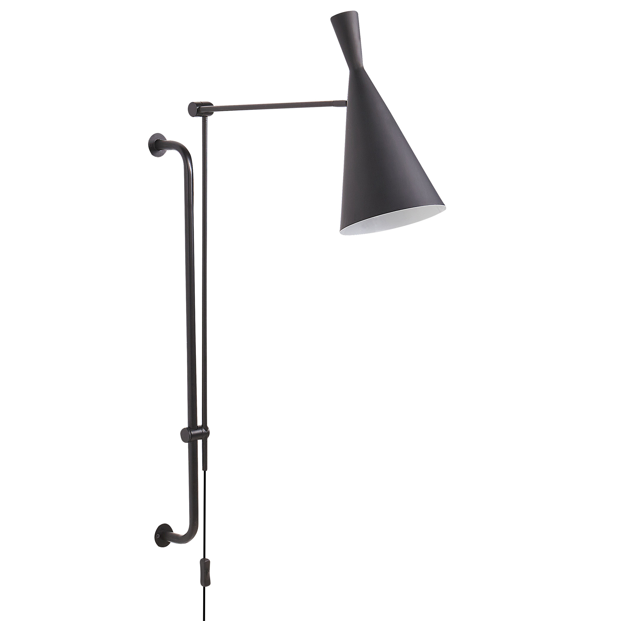 Vägglampa MARISA Justerbar Metall Svart