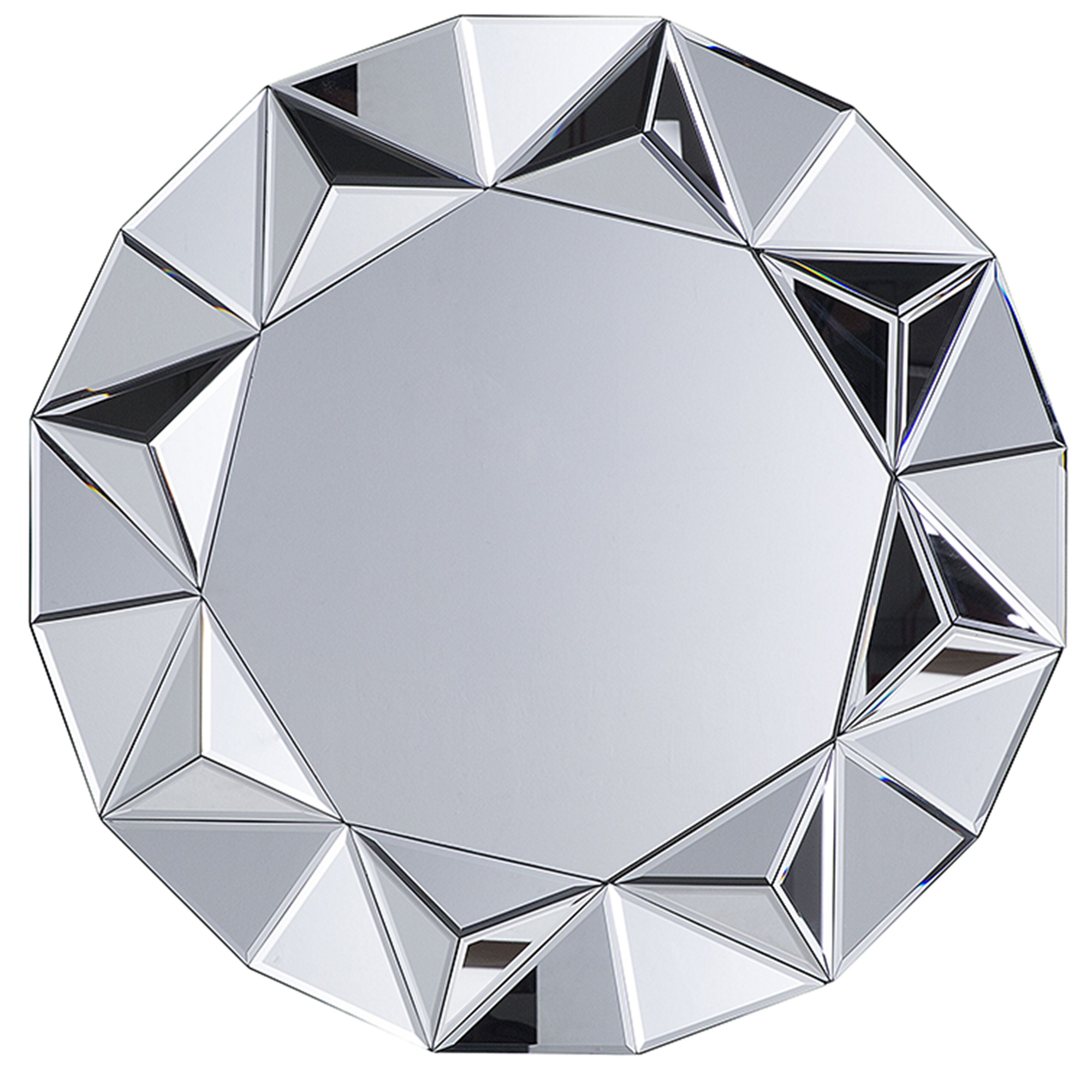 Väggspegel HABAY 70 cm 70 cm Silver