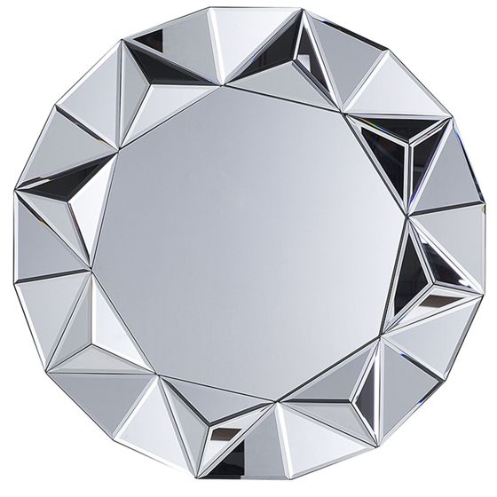 Väggspegel HABAY 70 cm 70 cm Silver