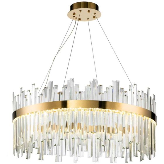 TOOLIGHT hängande taklampa APP1515-CP60 Borstat guld 60x60x90cm