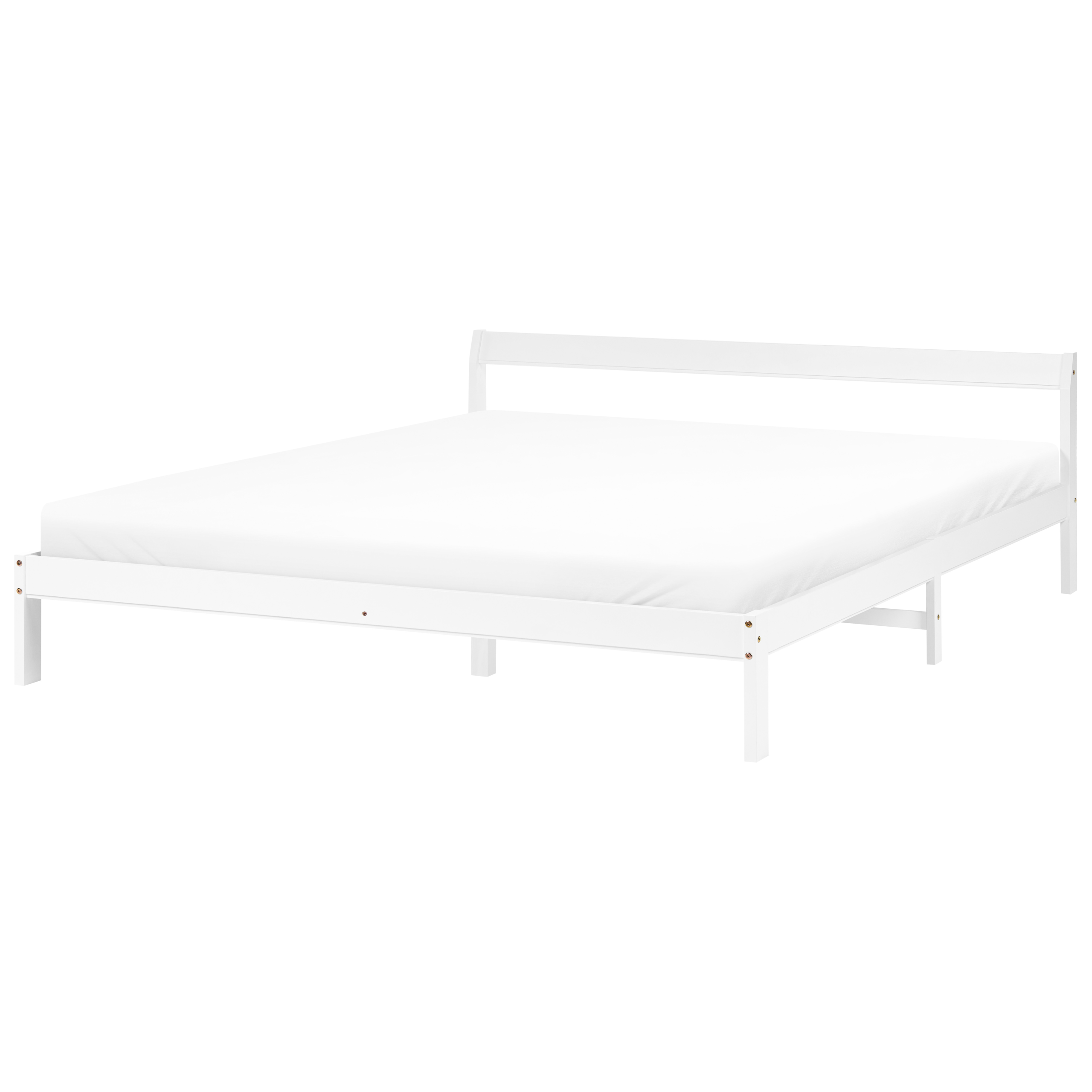 Säng med lamellram Furu MADONE 180 x 200 cm Vit
