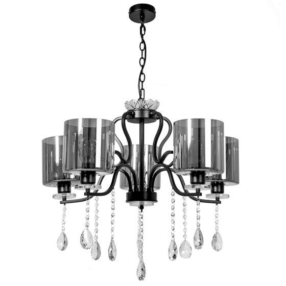 TOOLIGHT hängande taklampa APP958-5CP Svart 67x67x54cm
