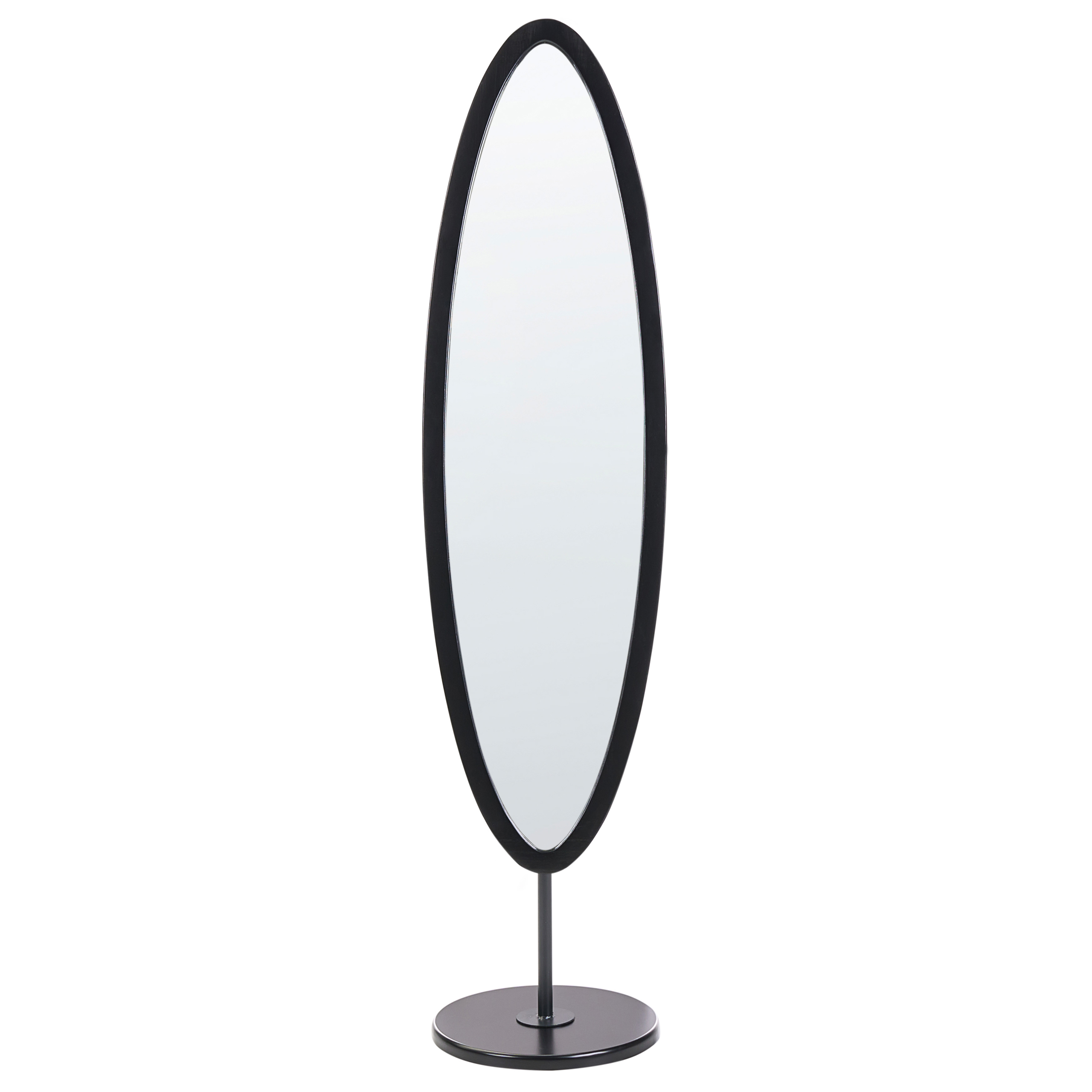 Golvspegel LOUVIGNY 167 cm Svart