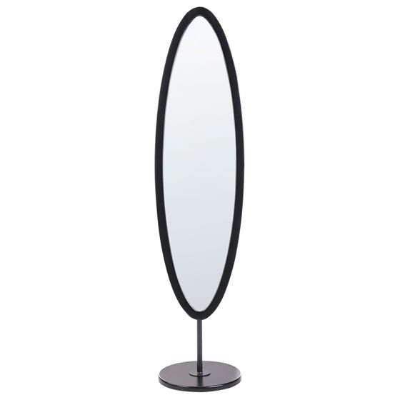 Golvspegel LOUVIGNY 167 cm Svart