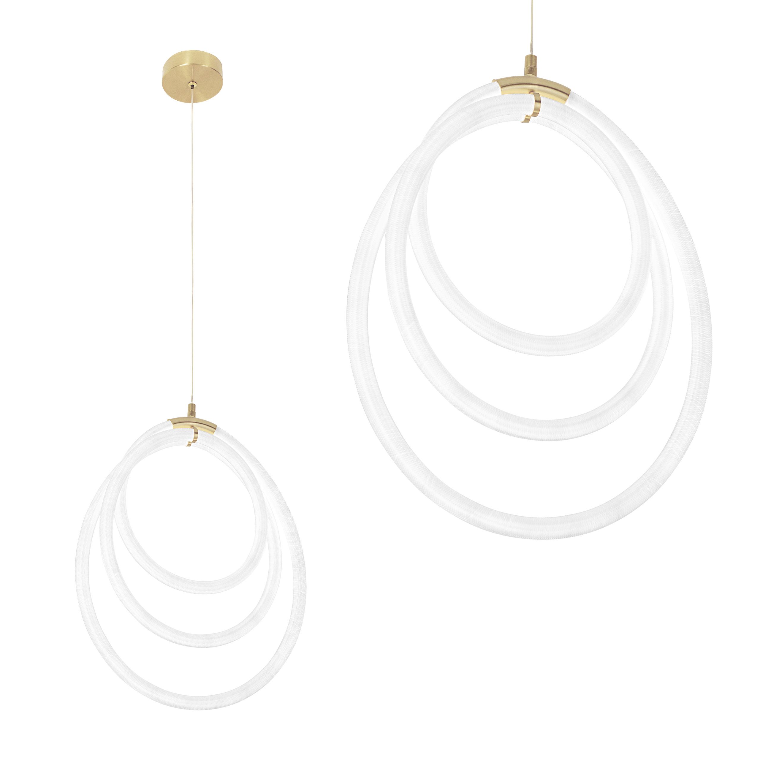 TOOLIGHT hängande taklampa LED G016-CP Guld 44x38x44cm