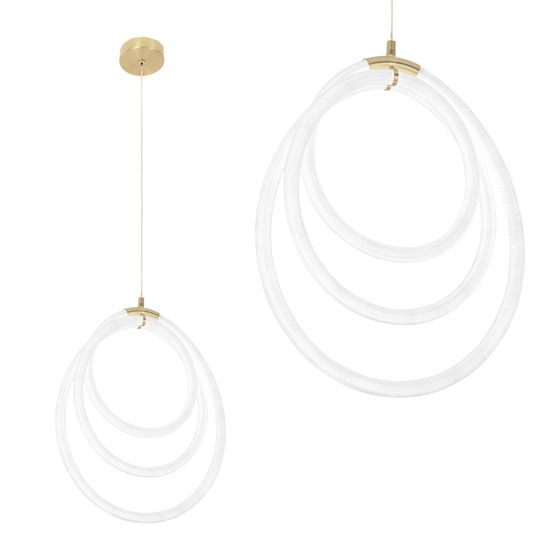 TOOLIGHT hängande taklampa LED G016-CP Guld 44x38x44cm