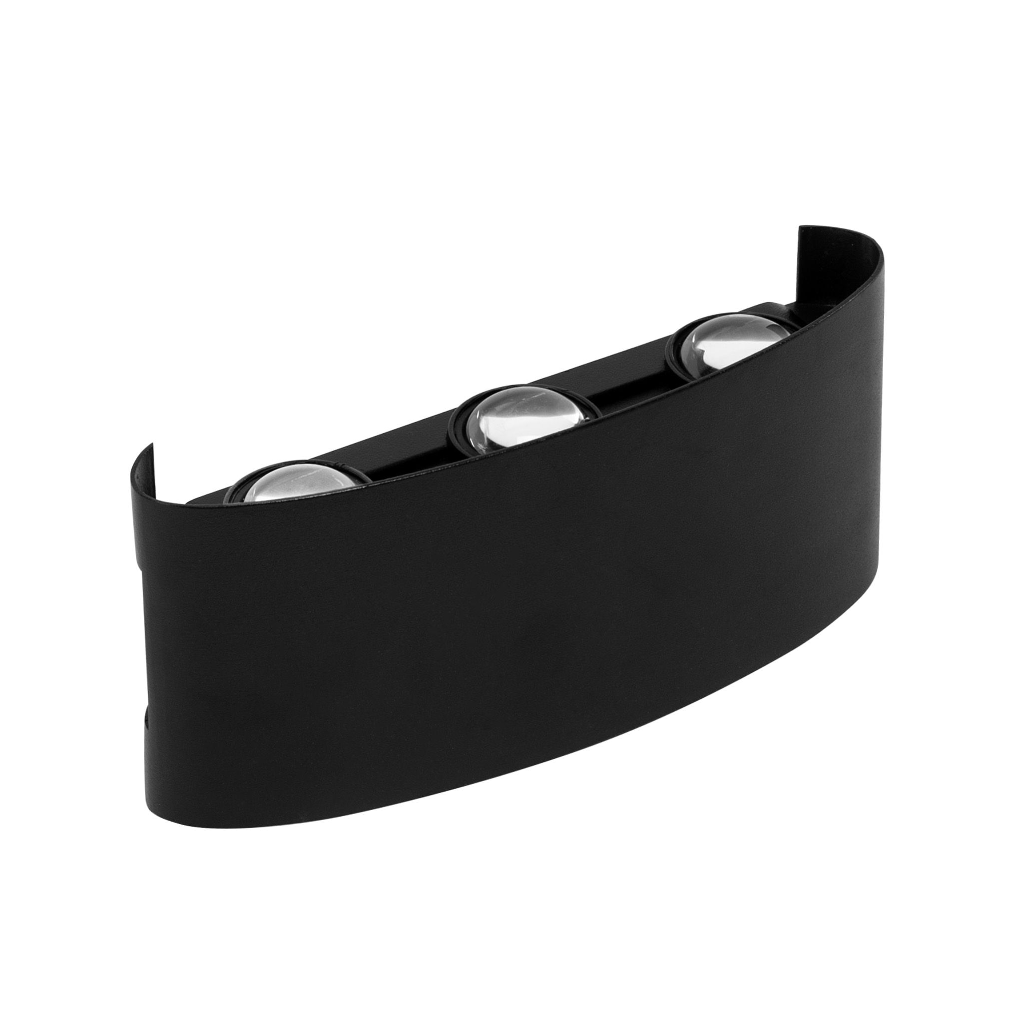 TOOLIGHT fasadlampa JNH040-6G svart, 4x16,8x7,9cm