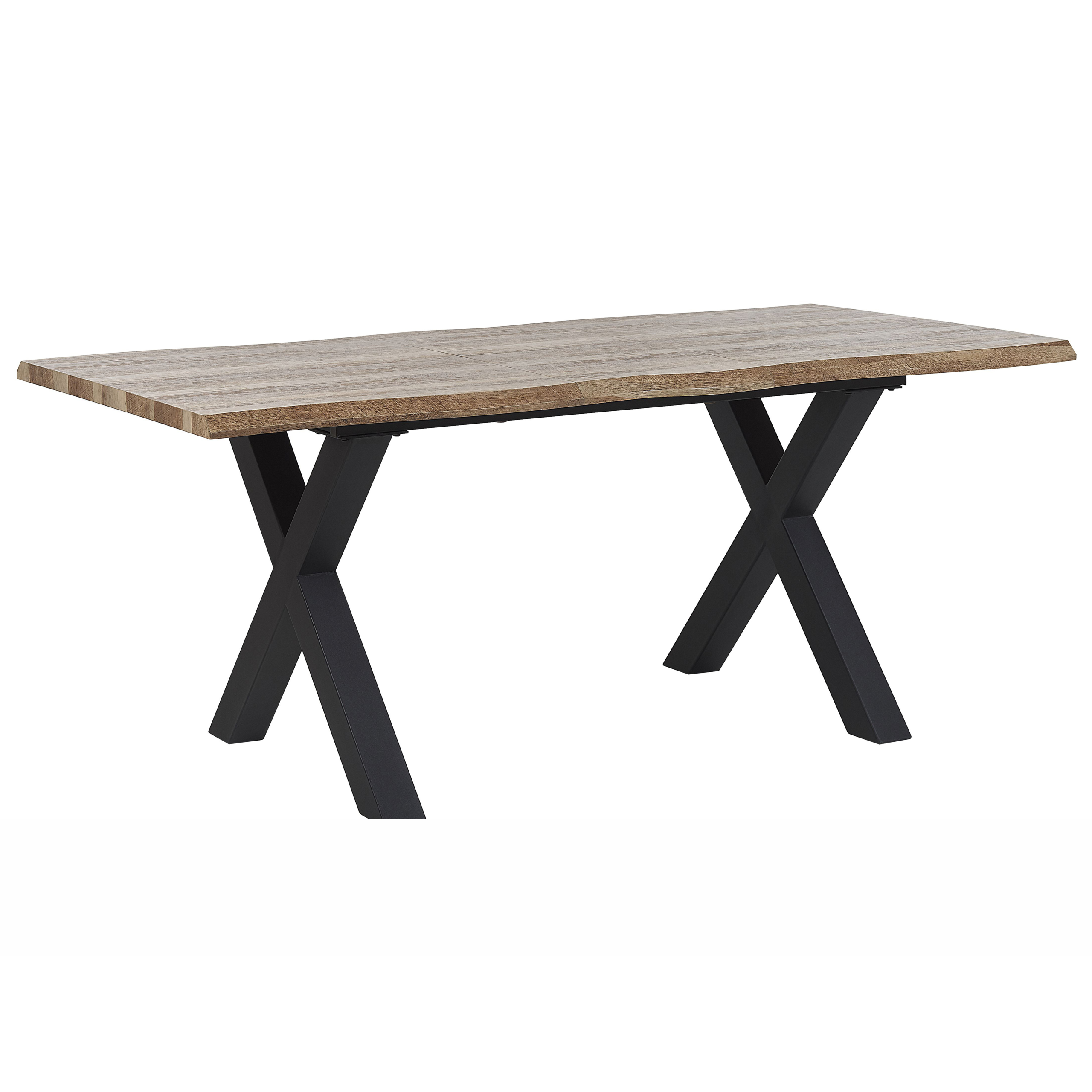 Förlängningsbart matbord BRONSON Mörkbrun 140/180 cm 90 cm