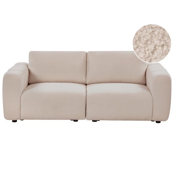 Modulsoffa 2-sits KIVVIK Bouclé Beige