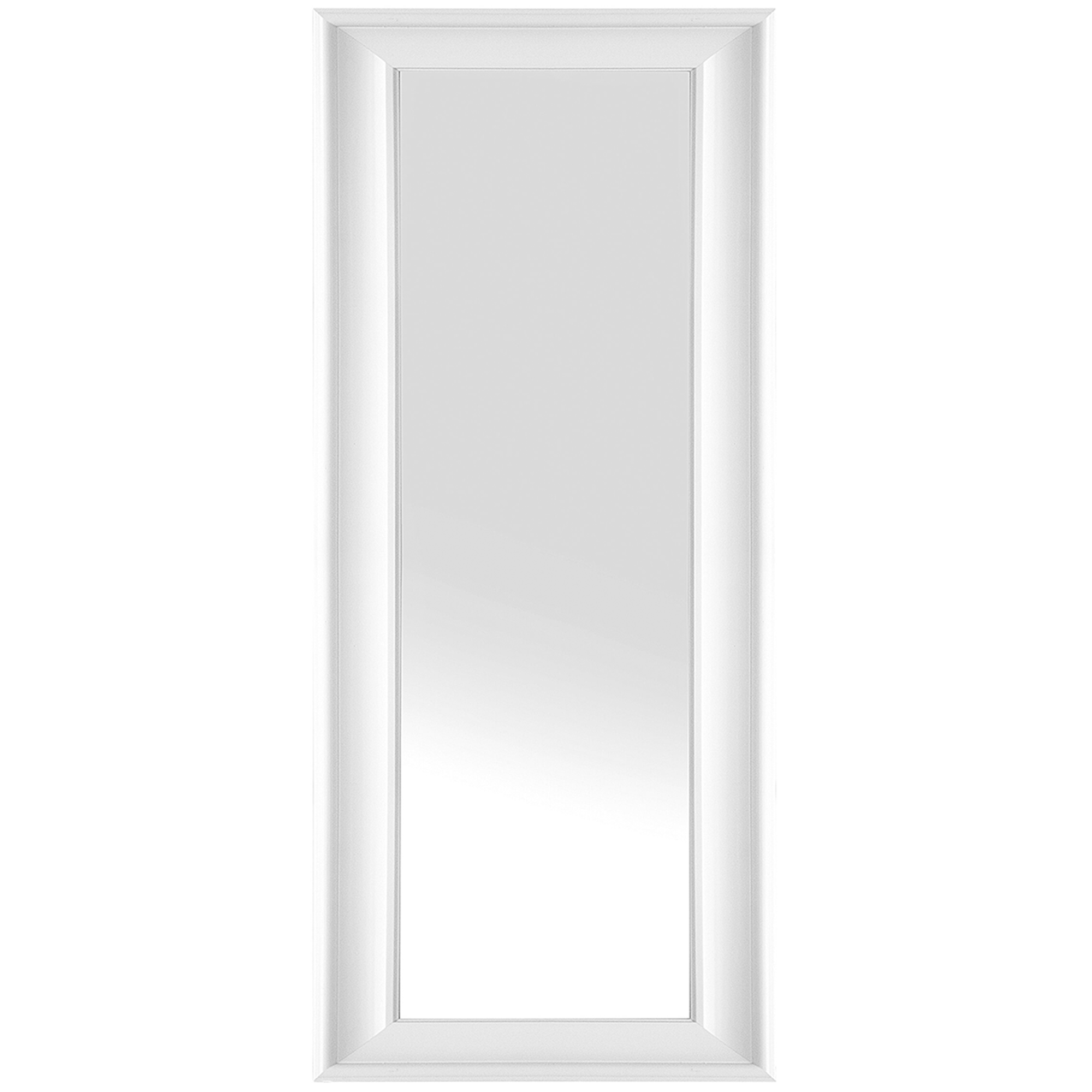 Väggspegel LUNEL 51 cm 141 cm Vit