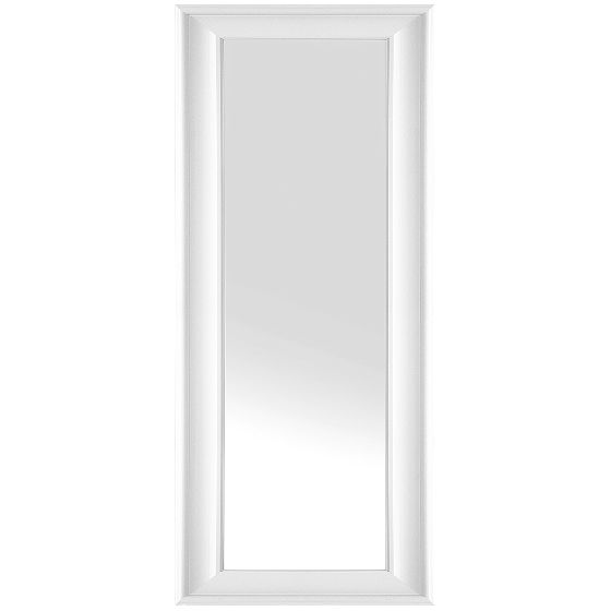 Väggspegel LUNEL 51 cm 141 cm Vit