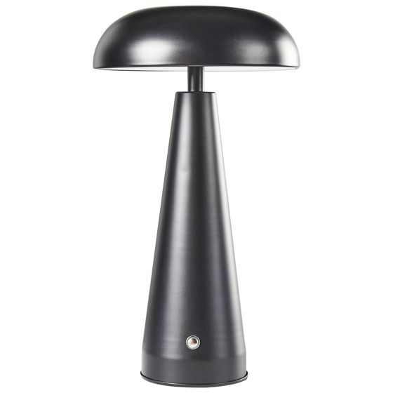 Trådlös LED-bordslampa BOCONO med dimmer Metall Svart