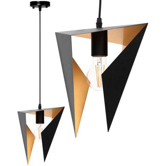 TOOLIGHT hängande taklampa APP253-1CP Svart 23x17,5x23cm