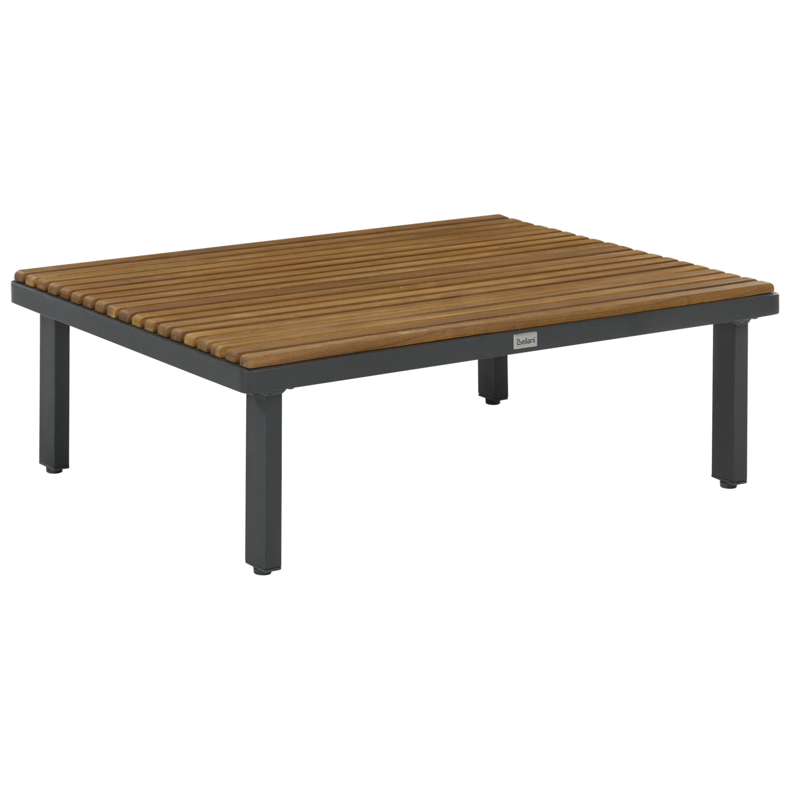 Trädgårdssoffbord FIVIZZANO 90 cm 70 cm Akaciaträ Mörkgrå