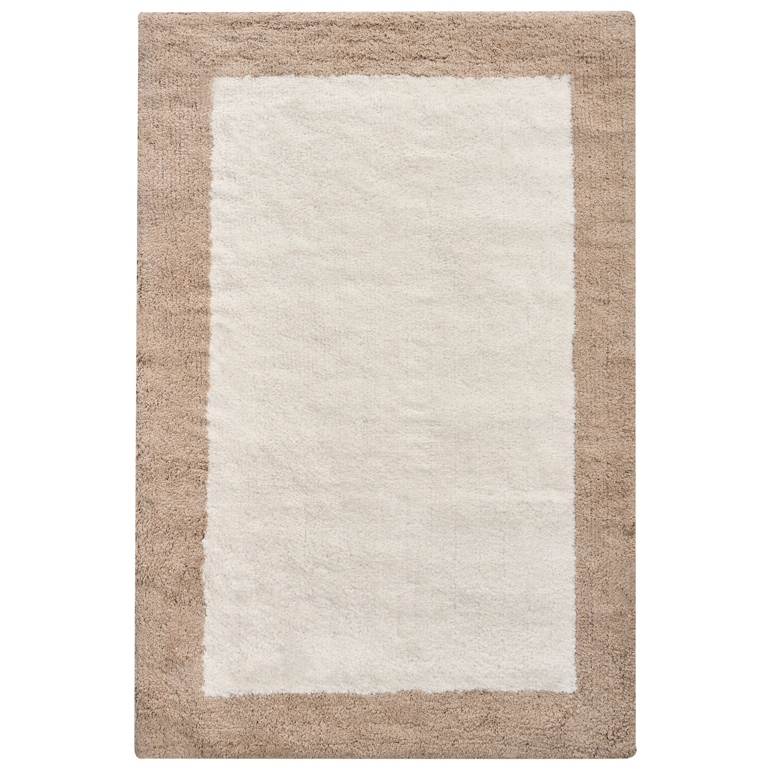 Badrumsmatta KABRI Brun/ Beige 60 x 90 cm Bomull
